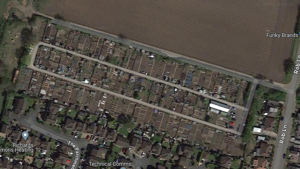 Rob Lane Allotments An Allotment Site in Newton le Willows, in the